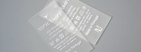 Прозрачные и матовые бирки для одежды