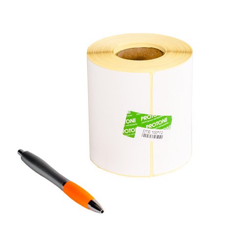 Термоэтикетка с защитным покрытием 100 x 34 мм
