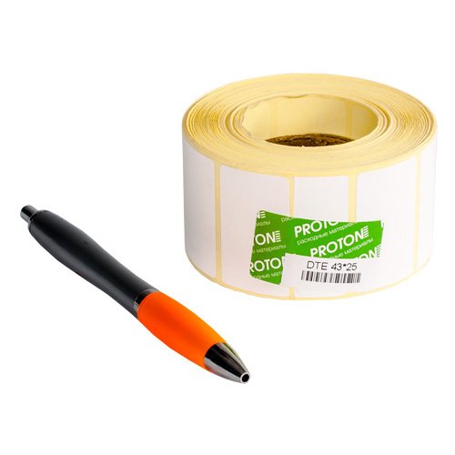 Термоэтикетка с защитным покрытием 43 x 25 мм