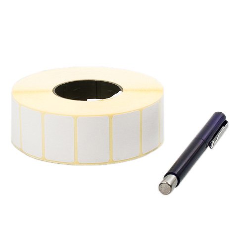 Полуглянцевая этикетка с перемещаемым клеем 30 х 20 мм (1 ряд, 2000 шт, втулка 40)