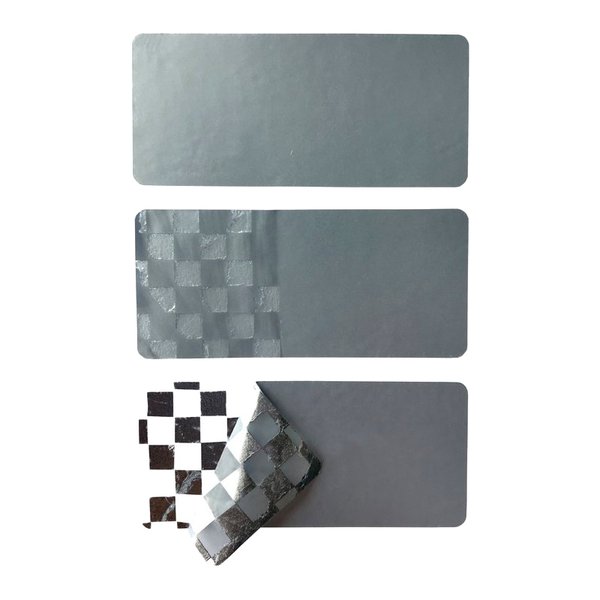 PET Void Check Matt Chrome 100 мм х 72 мм (1 ряд, 500 шт, втулка 25)