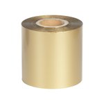 Термотрансферная лента Comercial Arque X9356, 65 мм х 74 м, Resin, OUT, Золотая